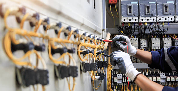 Professional Electrician technician working in Fitchburg, MA